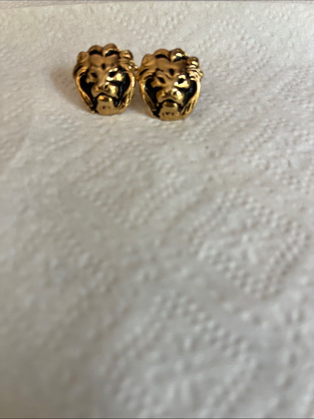 Anne Klein lion earrings